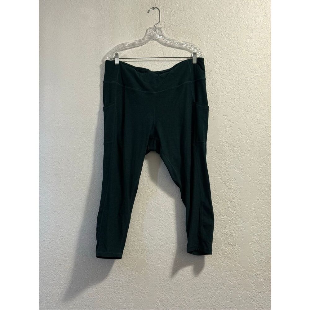 Interval dark‎ hunter green pockets leggings size 2x athletic yoga